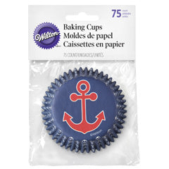 Wilton Anchor Nautical Baking Cups 75pcs
