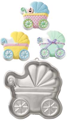 Wilton Baby Buggy Novelty Cake Pan/Tin
