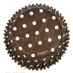 Wilton Brown Polka Dot Baking Cups 75pcs