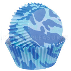 Wilton Camouflage Blue Baking Cup 75pcs