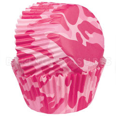 Wilton Camouflage Pink Baking Cups 75pcs
