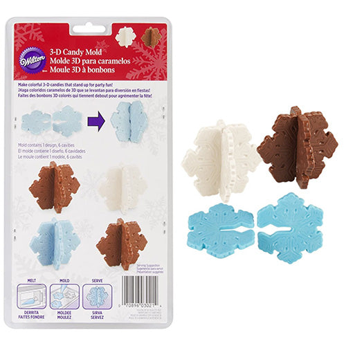 Wilton Christmas 3D Snowflake Chocolate Mould