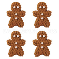 Wilton Edible Christmas Mini Gingerbread Cupcake Toppers