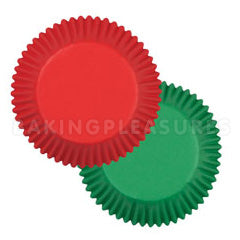 Wilton Red & Green Christmas Baking Cups 75pcs