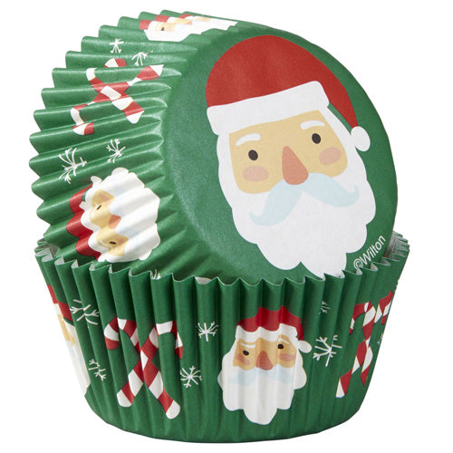 Wilton Christmas Santa & Candy Cane Baking Cups 75pcs