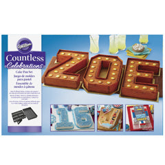 Wilton Countless Celebrations Numbers & Letters Cake Pan Set