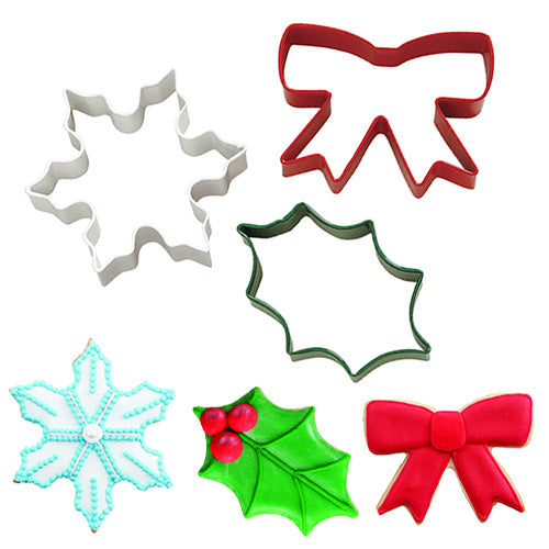 Wilton Delightfully Decadent Christmas Cutters 3pcs