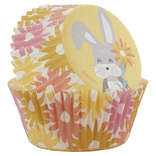 Wilton Easter Bunny Yellow Baking Cups 75pcs