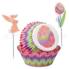 Wilton Easter Peek a Boo Bunny Cupcake Combo Pack 24pcs