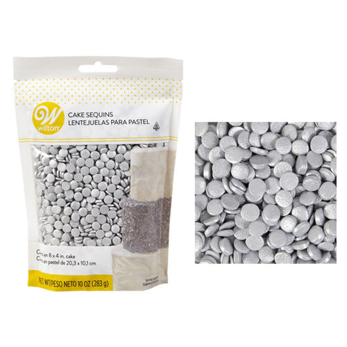 Wilton Edible Silver Sequins Confetti 283g