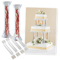 Wilton Fillable Pillars 4 inch 3pcs