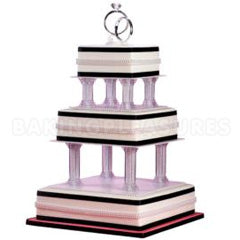 Wilton Fillable Pillars 4 inch 3pcs