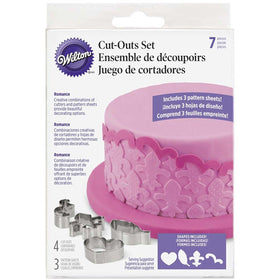 Wilton Fondant Cut Outs Pattern Set Romance