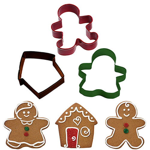 Wilton Gingerbread Christmas Cutters 3pcs