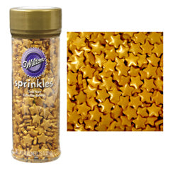 Wilton Gold Pearlized Stars Sprinkles 99g