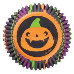 Wilton Halloween Pumpkin Stripe Baking Cups 75pcs