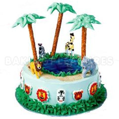 Wilton Jungle Animals Topper Set 4pcs