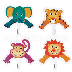 Wilton Jungle Pals Cake Pops Fun Picks 8pcs