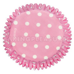 Wilton Light Pink Polka Dot Baking Cups 75pcs