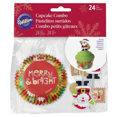 Wilton Merry & Bright Christmas Combo Pack 24pcs