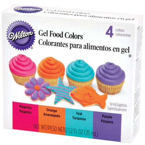Wilton Neon 4 Gel Food Colour Set