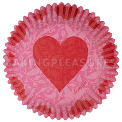 Wilton Pink Damask Baking Cups 75pcs