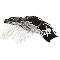 Wilton Pirate Flag Picks  24pcs