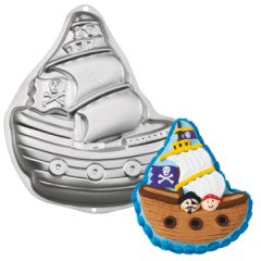 Wilton Pirate Ship Novelty Cake Pan/Tin