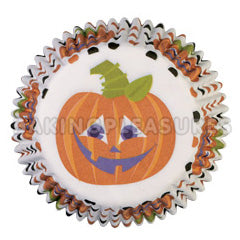 Wilton Polka Dots Pumpkin Baking Cups 75pcs