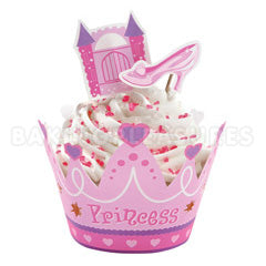 Wilton Princess Cupcake Wraps & Picks 12pcs