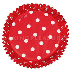 Wilton Red Polka Dot Baking Cups 75pcs