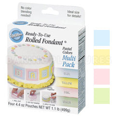 Wilton Rolled Fondant Pastel Colours Pack 4