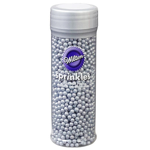 Wilton Light Silver Sugar Pearls (4mm) 136g