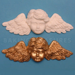FPC Sugarcraft Winged Cherub Silicone Mould