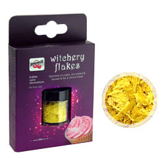 Witchery Edible Flakes Yellow 1.5g