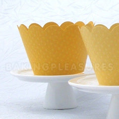 Yellow Dark Cupcake Wrapper 12pcs