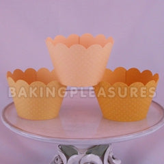 Yellow Dark Cupcake Wrapper 12pcs