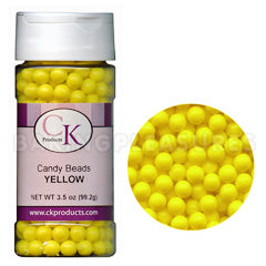 Yellow Edible Pearls 7mm 99g