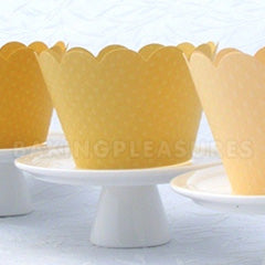 Yellow Medium Cupcake Wrapper 12pcs