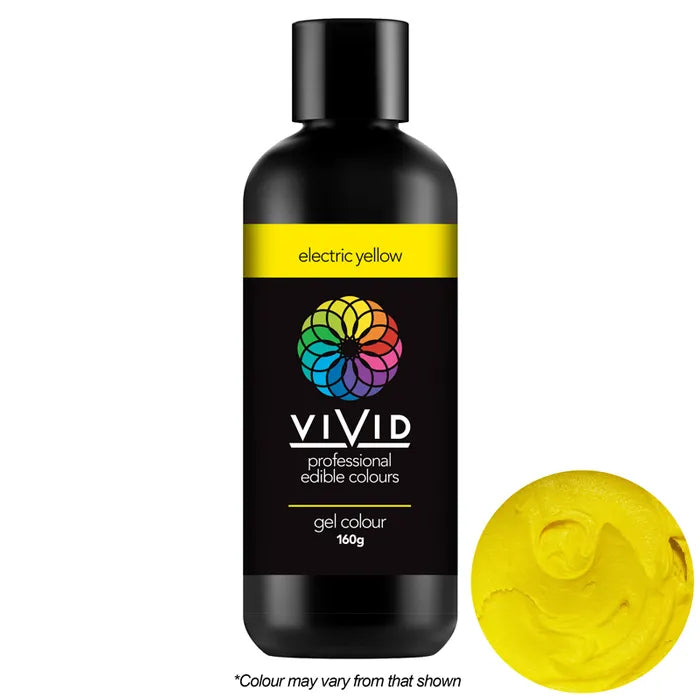 BULK Vivid Gel Colour Electric Yellow 160g